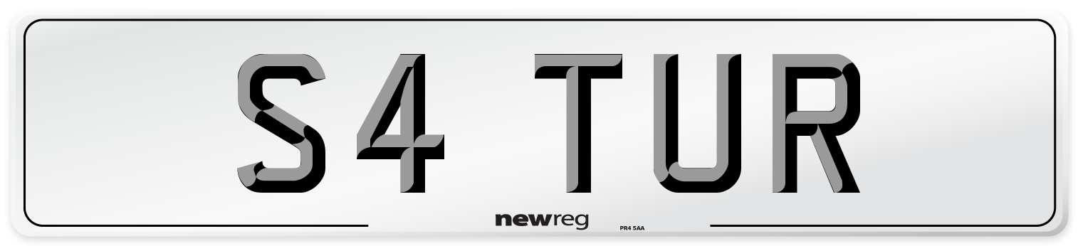 S4 TUR Number Plate from New Reg